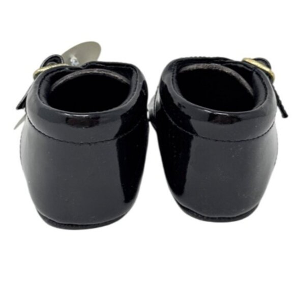 Black Patent Leather Baby Shoes With Buckles Size 17 - Picture 3 of 6